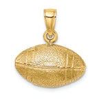 FJC Finejewelers 14k Yellow Gold Polished Football Charm