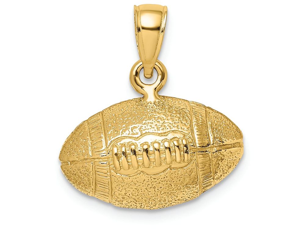 FJC Finejewelers 14k Yellow Gold Polished Football Charm