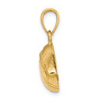 FJC Finejewelers 14k Yellow Gold Polished Open-backed Football Charm