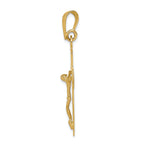 FJC Finejewelers 14k Yellow Gold Polished Crucifix Charm