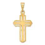 FJC Finejewelers 14k Yellow Gold Polished Crucifix Charm