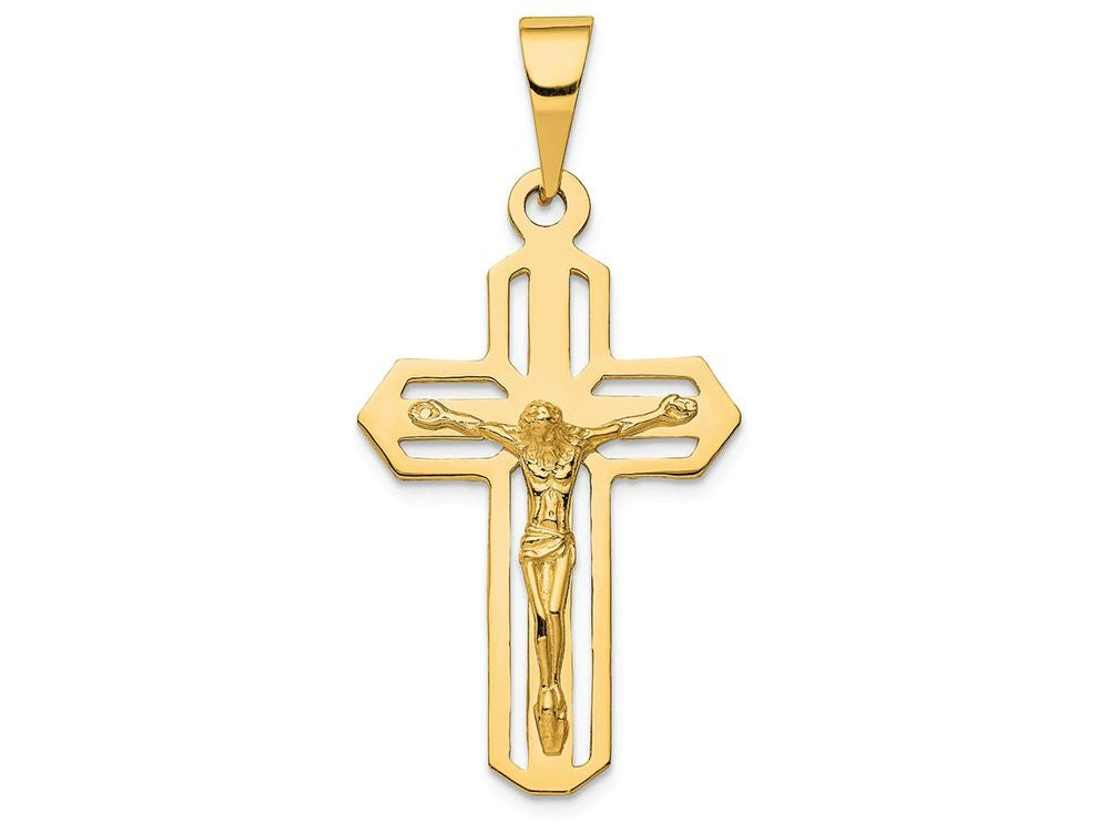 FJC Finejewelers 14k Yellow Gold Polished Crucifix Charm