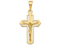 FJC Finejewelers 14k Yellow Gold Polished Crucifix Charm
