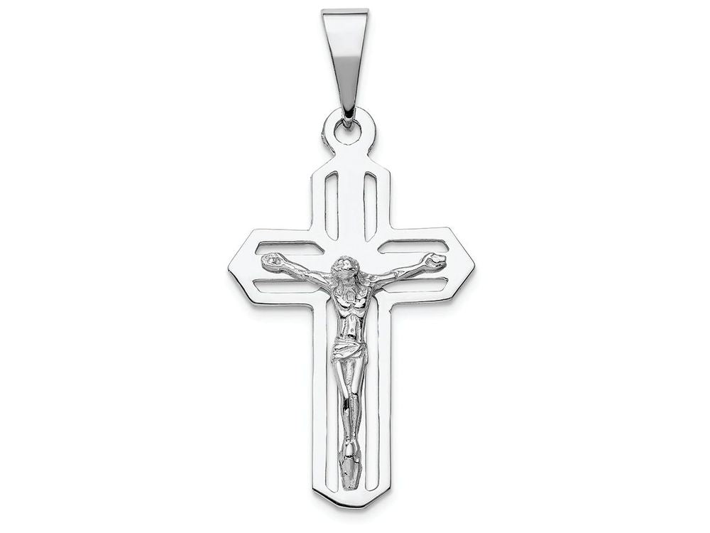FJC Finejewelers 14k White Gold Crucifix Charm