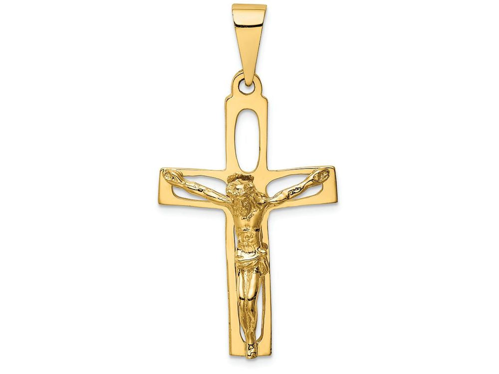 FJC Finejewelers 14k Yellow Gold Polished Crucifix Charm