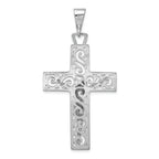 FJC Finejewelers 14k White Gold Crucifix Charm