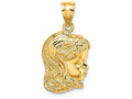 FJC Finejewelers 14k Yellow Gold Girl Head Charm