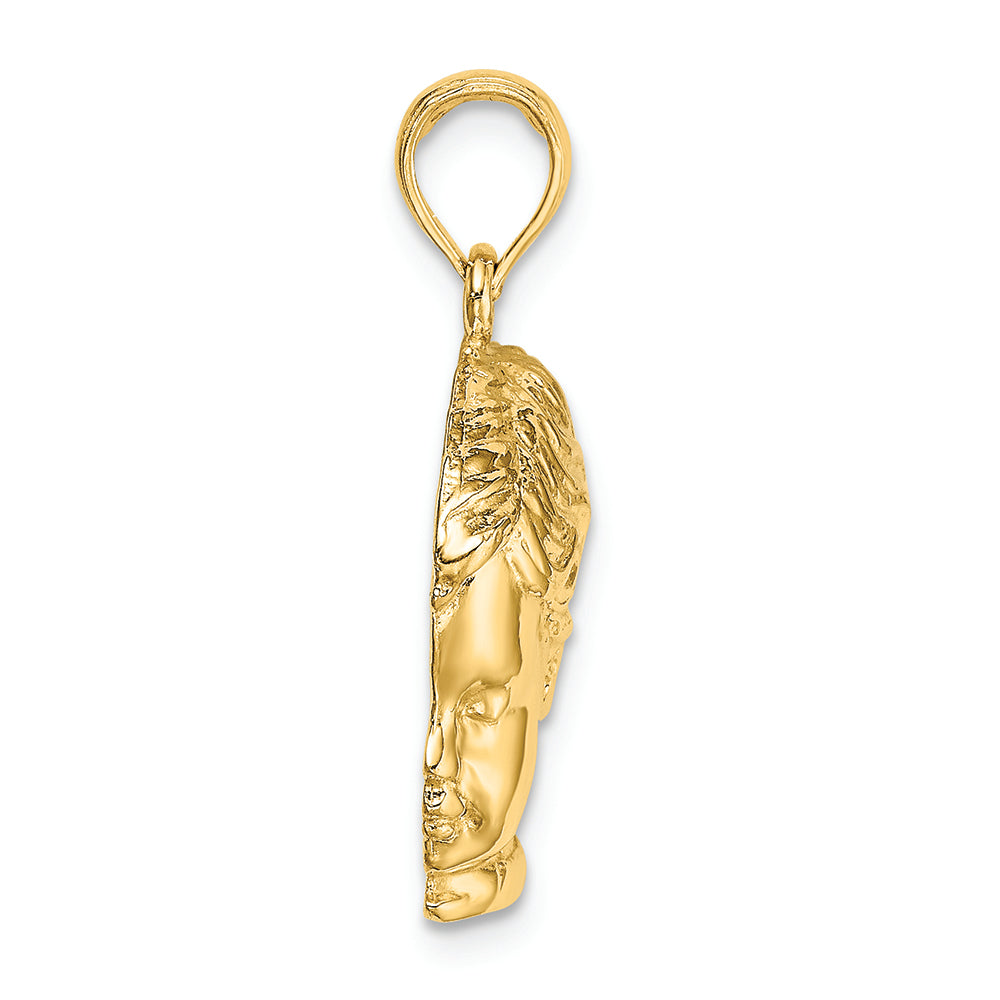 FJC Finejewelers 14k Yellow Gold Boy Head Charm