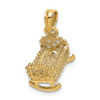 FJC Finejewelers 14k Yellow Gold Baby Cradle Charm
