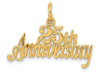 FJC Finejewelers 14k Yellow Gold 25th Anniversary Charm