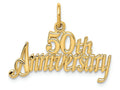 FJC Finejewelers 14k Yellow Gold 50th Anniversary Charm