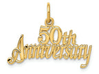 FJC Finejewelers 14k Yellow Gold 50th Anniversary Charm