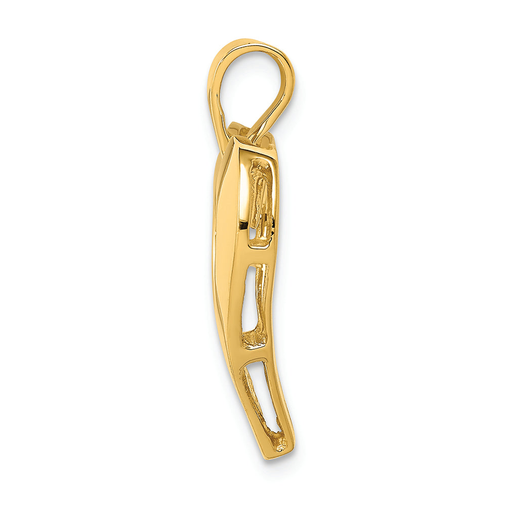 FJC Finejewelers 14k Yellow Gold Heart Charm