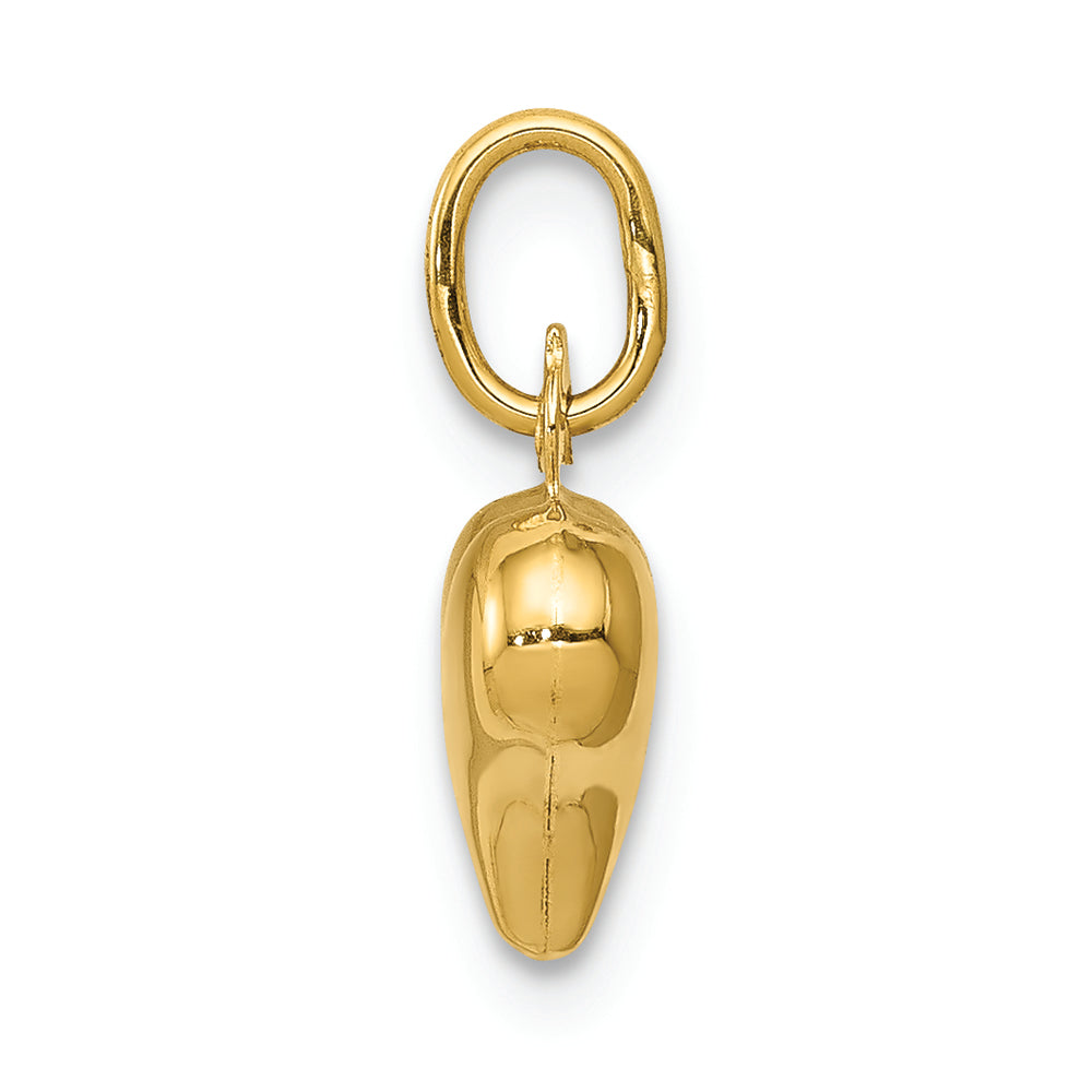 FJC Finejewelers 14k Yellow Gold Mini Puffed 3D Heart Charm
