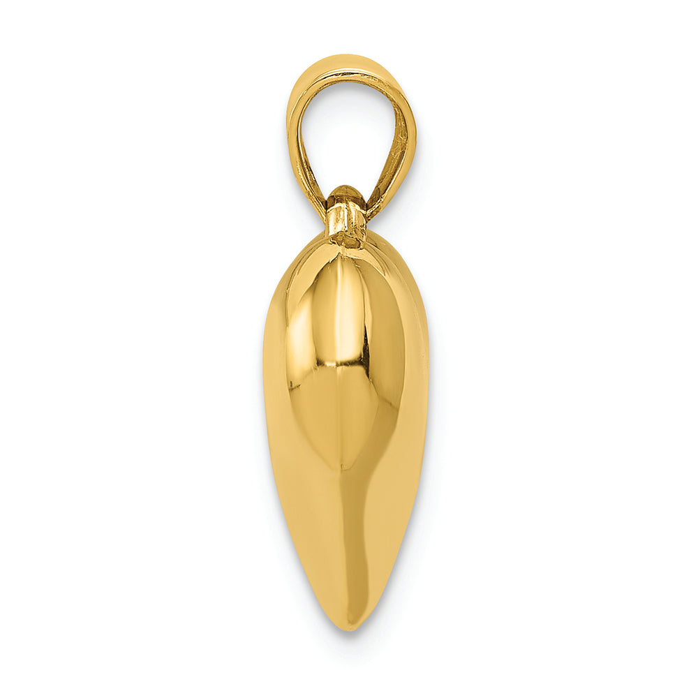 FJC Finejewelers 14k Yellow Gold Puffed Heart Charm