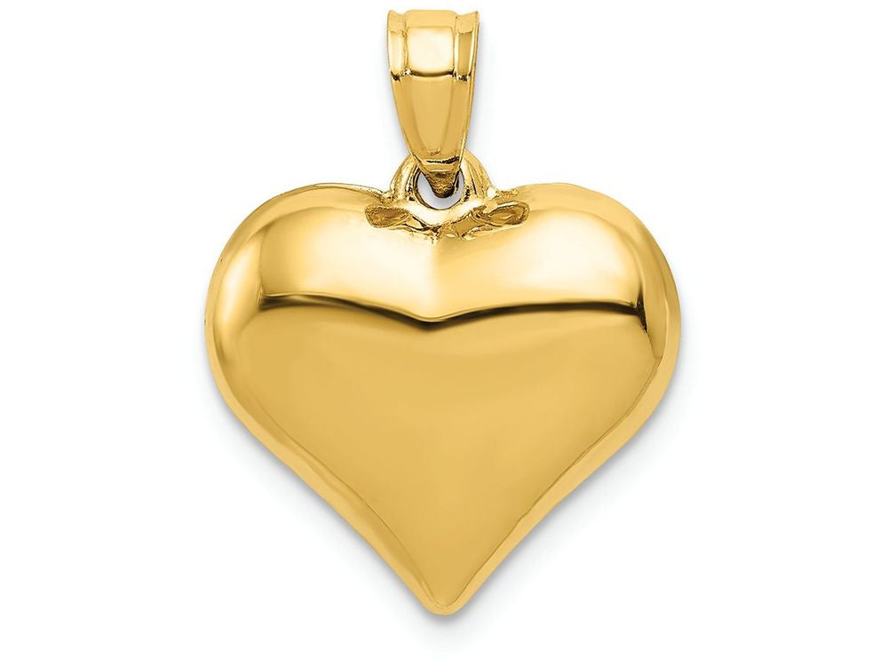 FJC Finejewelers 14k Yellow Gold Puffed Heart Charm