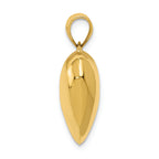 FJC Finejewelers 14k Yellow Gold Puffed Heart Charm
