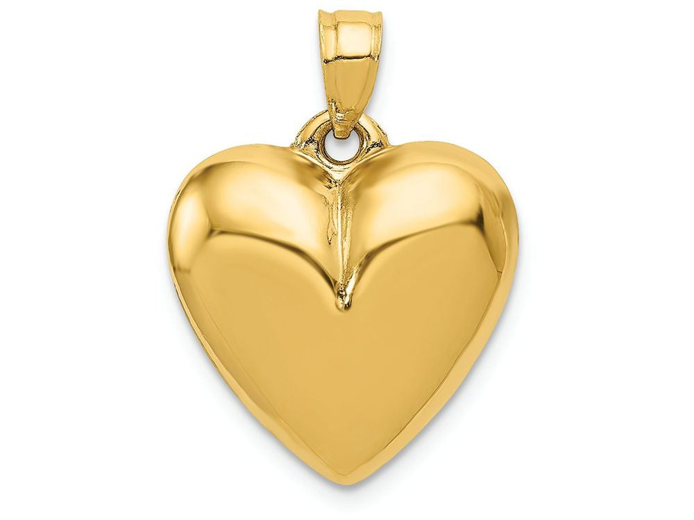 FJC Finejewelers 14k Yellow Gold Puffed Heart Charm