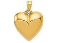 FJC Finejewelers 14k Yellow Gold Puffed Heart Charm
