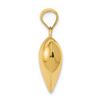 FJC Finejewelers 14k Yellow Gold Puffed Heart Charm