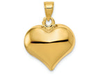 FJC Finejewelers 14k Yellow Gold Puffed Heart Charm