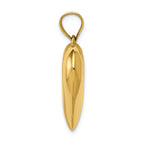 FJC Finejewelers 14k Yellow Gold Puffed Heart Charm