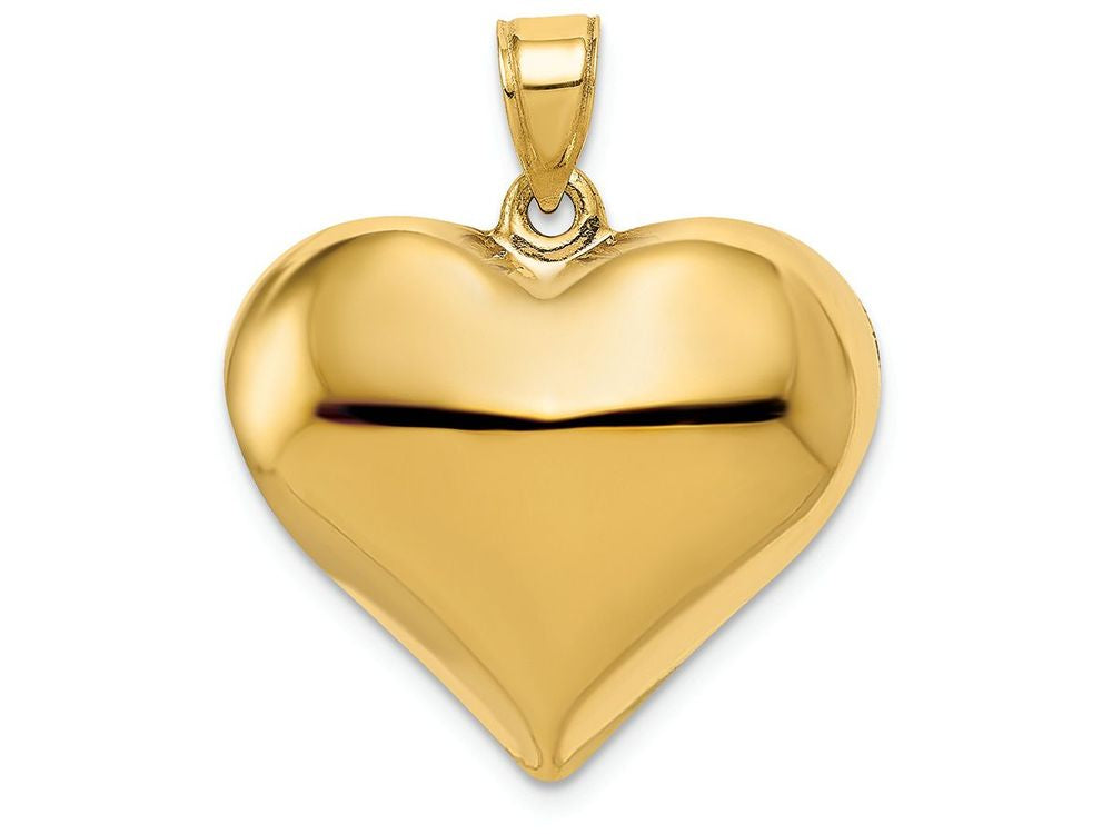 FJC Finejewelers 14k Yellow Gold Puffed Heart Charm