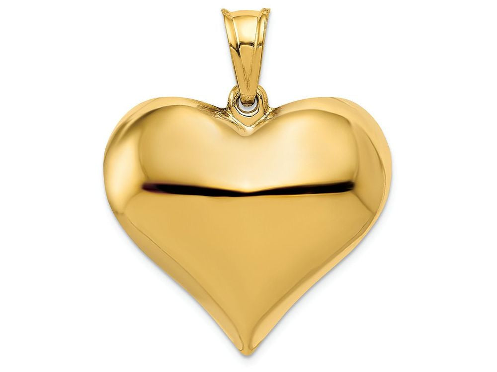 FJC Finejewelers 14k Yellow Gold Puffed Heart Charm