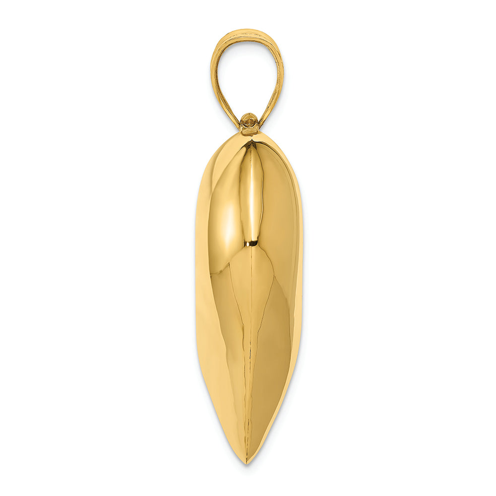 FJC Finejewelers 14k Yellow Gold Puffed Heart Charm