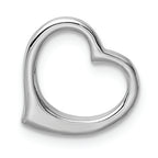 FJC Finejewelers 14k White Gold White 3d Floating Heart Charm