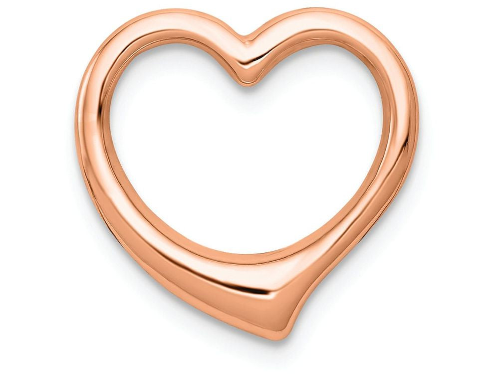 FJC Finejewelers 14k Rose Gold 3d Floating Heart Charm