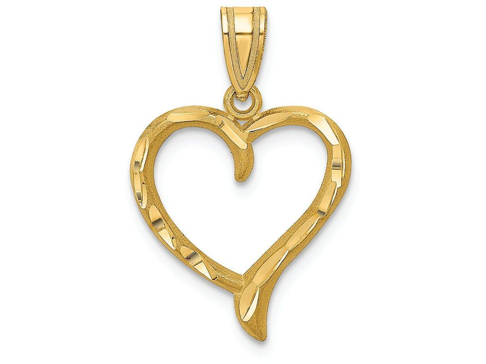 FJC Finejewelers 14k Yellow Gold Heart Charm