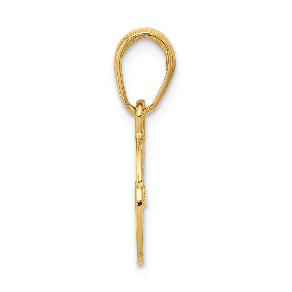 FJC Finejewelers 14k Yellow Gold Padlock And Key Charm