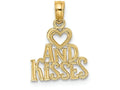 FJC Finejewelers 14k Yellow Gold Hug And Kisses Charm