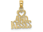 FJC Finejewelers 14k Yellow Gold Hug And Kisses Charm