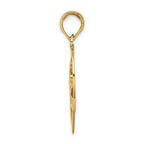 FJC Finejewelers 14k Yellow Gold I Heart You In Heart Frame Charm