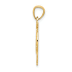 FJC Finejewelers 14k Yellow Gold Bright Cut 15 Anos Heart Charm