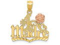 FJC Finejewelers 14k Yellow Rose Gold #1 Madre Charm