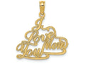 FJC Finejewelers 14k Yellow Gold I Love You Mom Charm