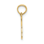 FJC Finejewelers 14k Yellow Gold Best Grandma with Flower Charm