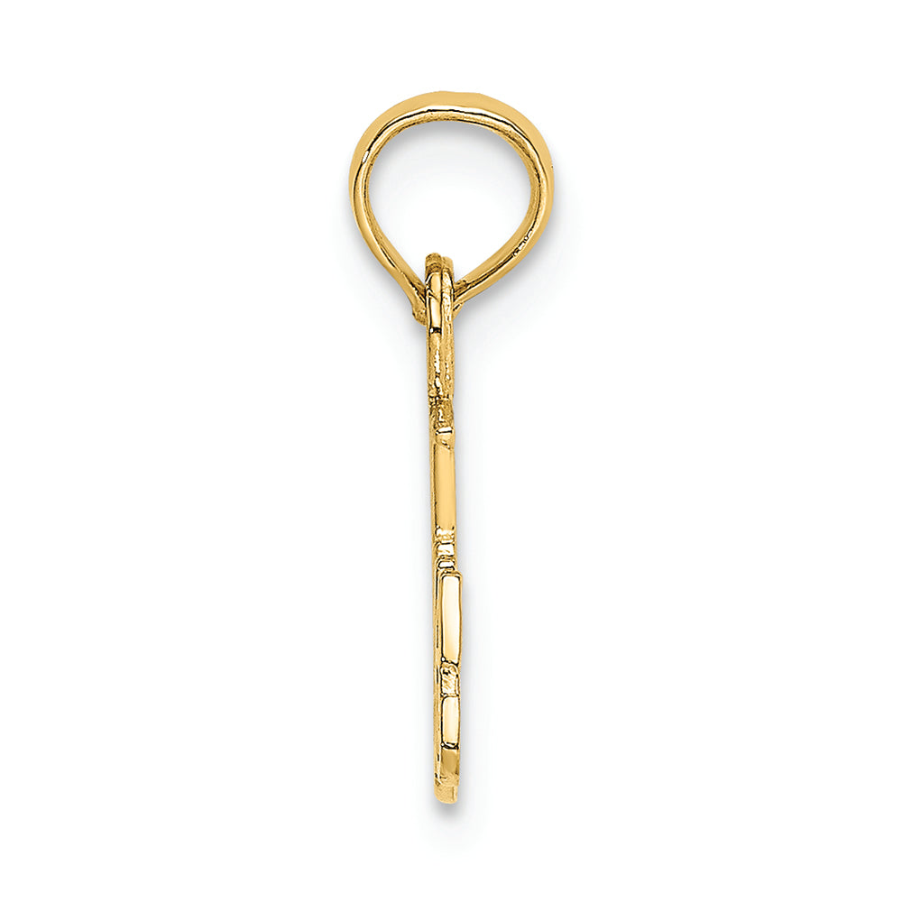 FJC Finejewelers 14k Yellow Gold Best Grandma with Flower Charm