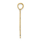 FJC Finejewelers 14k Yellow Gold #1 Dad Cut-out Vertical Charm