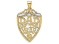FJC Finejewelers 14k Yellow Gold Dad Of The Year Plaque Charm