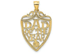 FJC Finejewelers 14k Yellow Gold Dad Of The Year Plaque Charm
