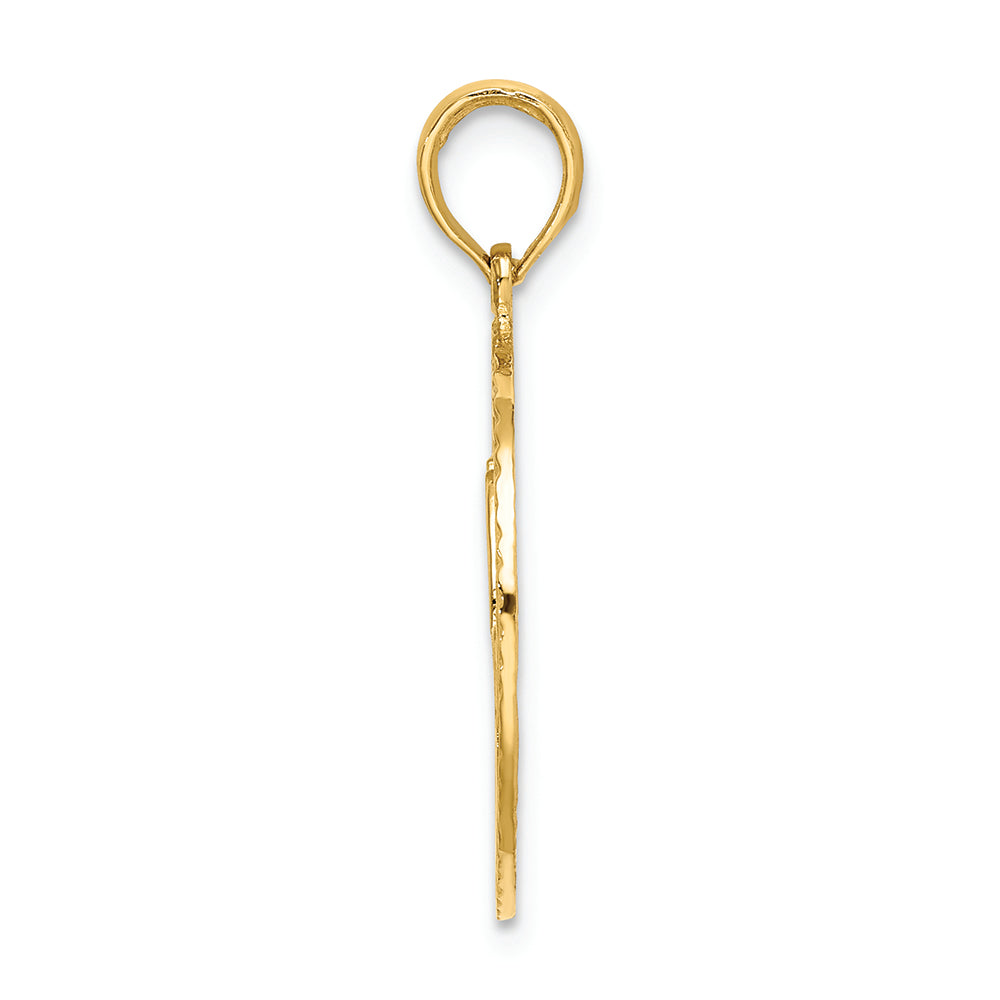 FJC Finejewelers 14k Yellow Gold #1 Son Charm
