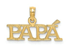 FJC Finejewelers 14k Yellow Gold Papa Charm