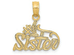 FJC Finejewelers 14k Yellow Gold #1 Sister Charm
