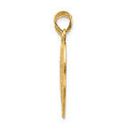 FJC Finejewelers 14k Yellow Gold Reversible Forever And Ever Break-apart Heart Charm