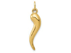 FJC Finejewelers 14k Yellow Gold Italian Horn Charm