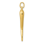 FJC Finejewelers 14k Yellow Gold Italian Horn Charm